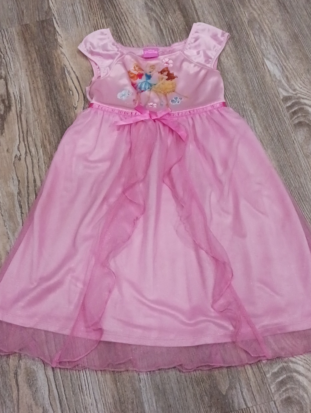Disney Pink Princess Dress-Up Gown with Satin Bow